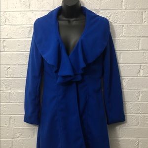 WOMEN WINTER BLUE WOOL COAT/JACKET size M